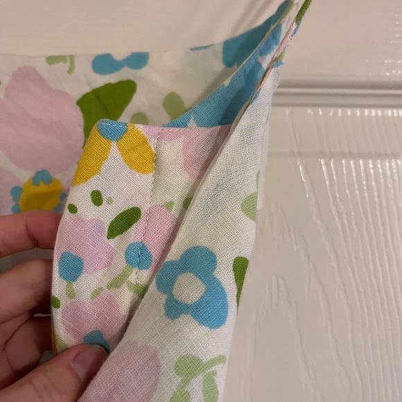 ASOS DESIGN linen cami maxi dress in pastel floral print - Picture 6 of 7